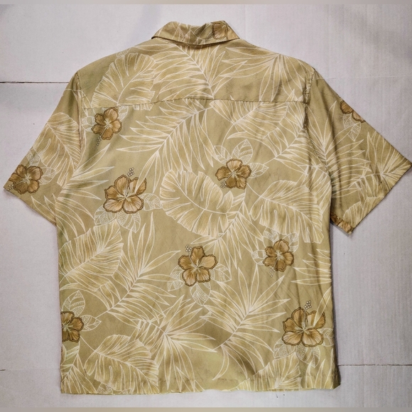 Tori Richard Honolulu Hawaiian Shirt Mens M Silk Luau All Over Print Floral EUC - Picture 2 of 10